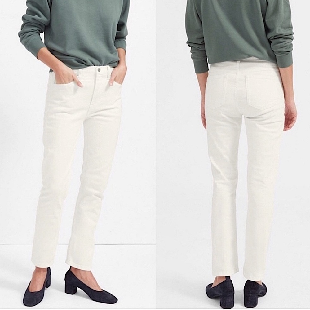 Everlane Boyfriend Jean Size 25 White - Picture 1 of 13